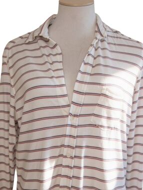 Frank & Eileen Tee Lab Striped Cotton Button-down Jersey Shirt Size XS